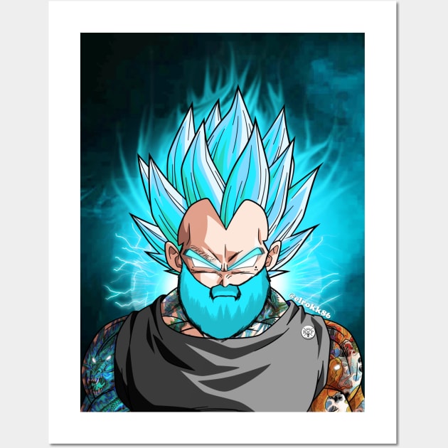 The Saiyan Prince Wall Art by Elrokk86